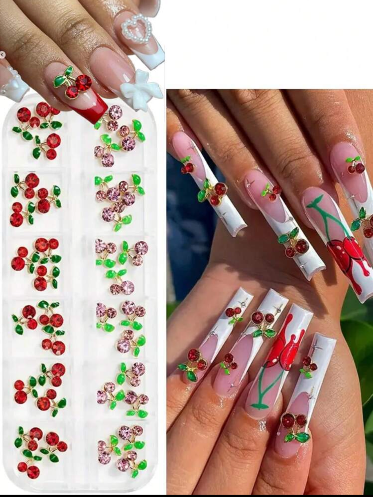 Cherry Rhinestones