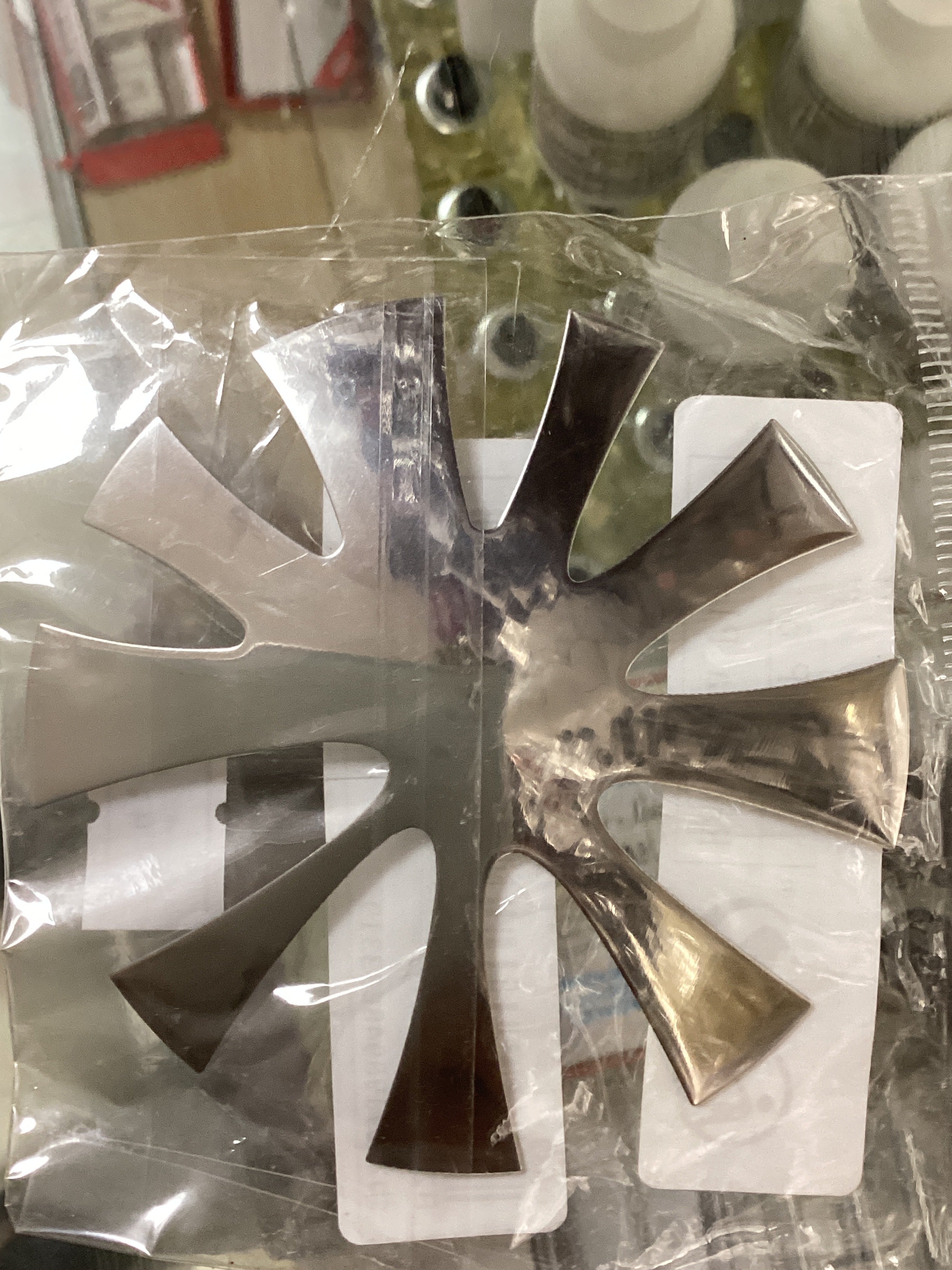 Silver French stencil