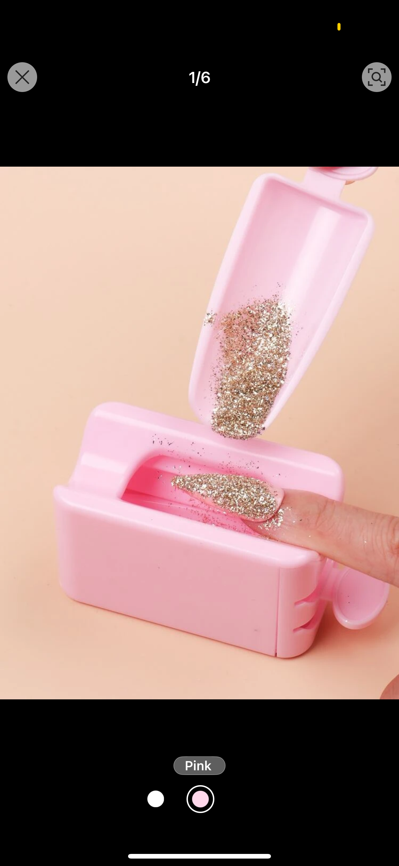 Nail powder storage box