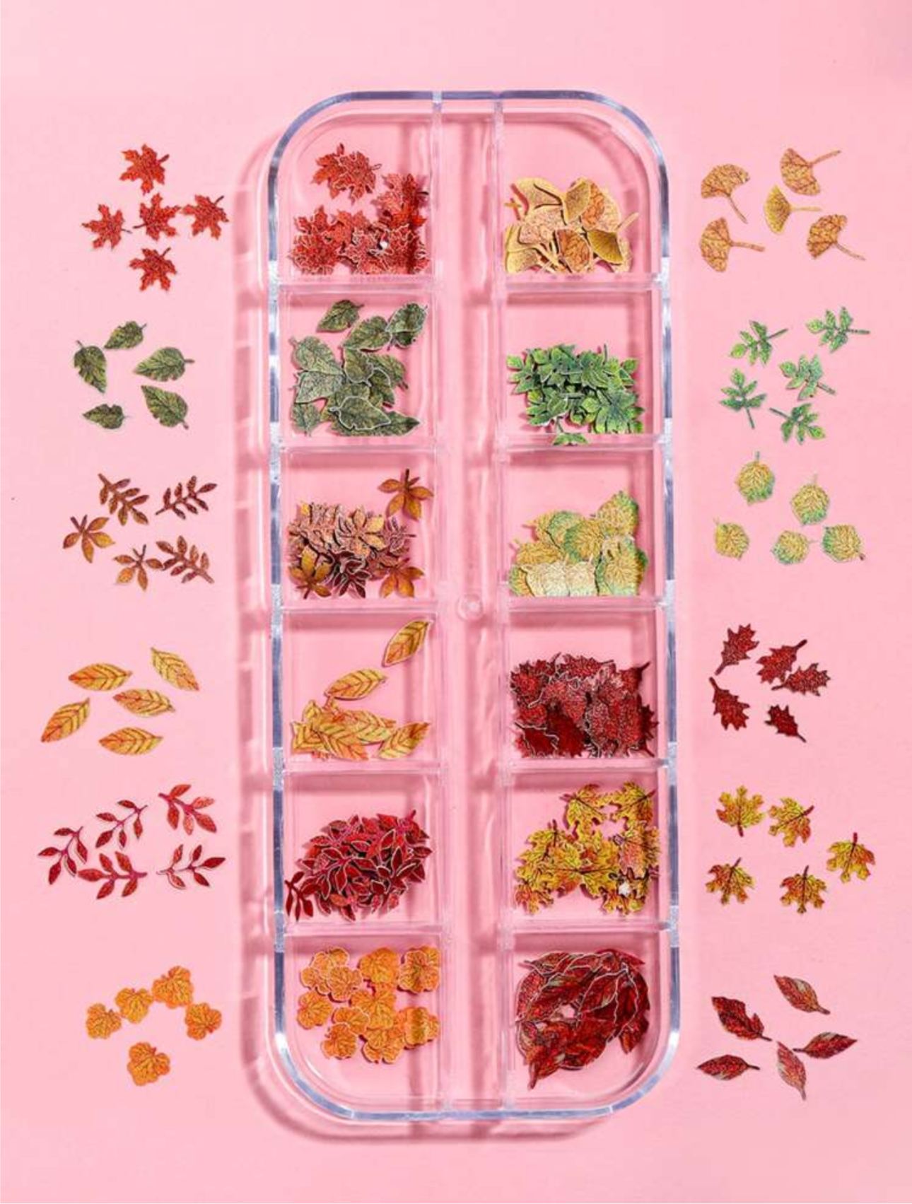 Leaves nail art