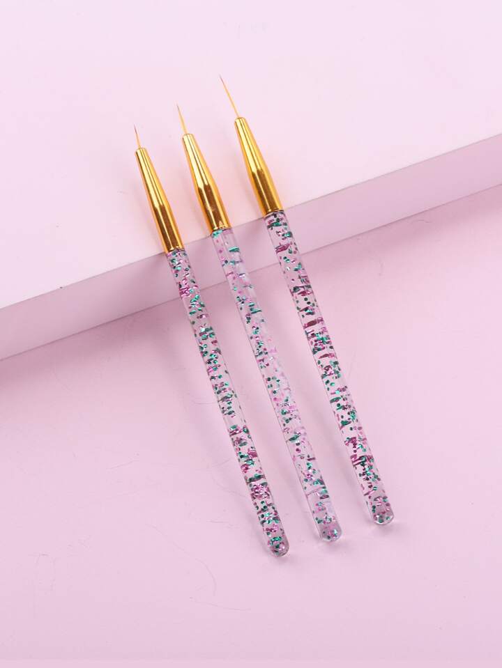 Nail art liner brushes