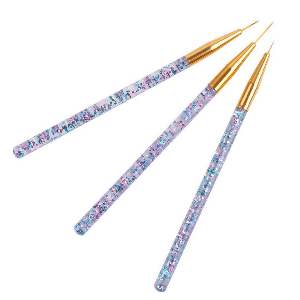 Nail art liner brushes