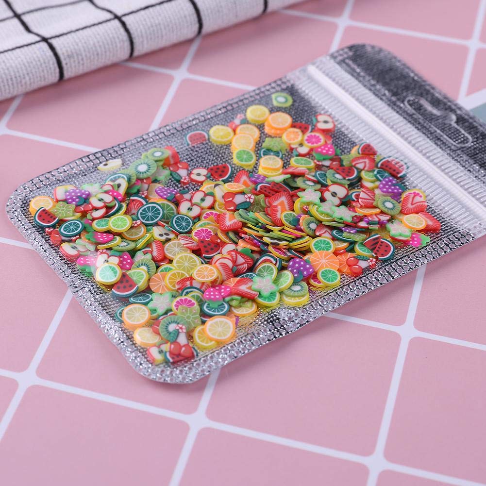 Fruit slices nail art