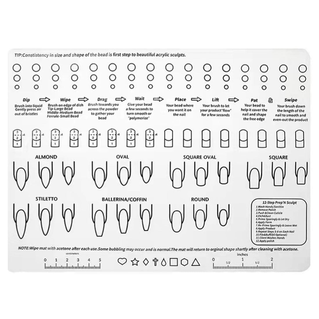Silicone Acrylic Practice Mat