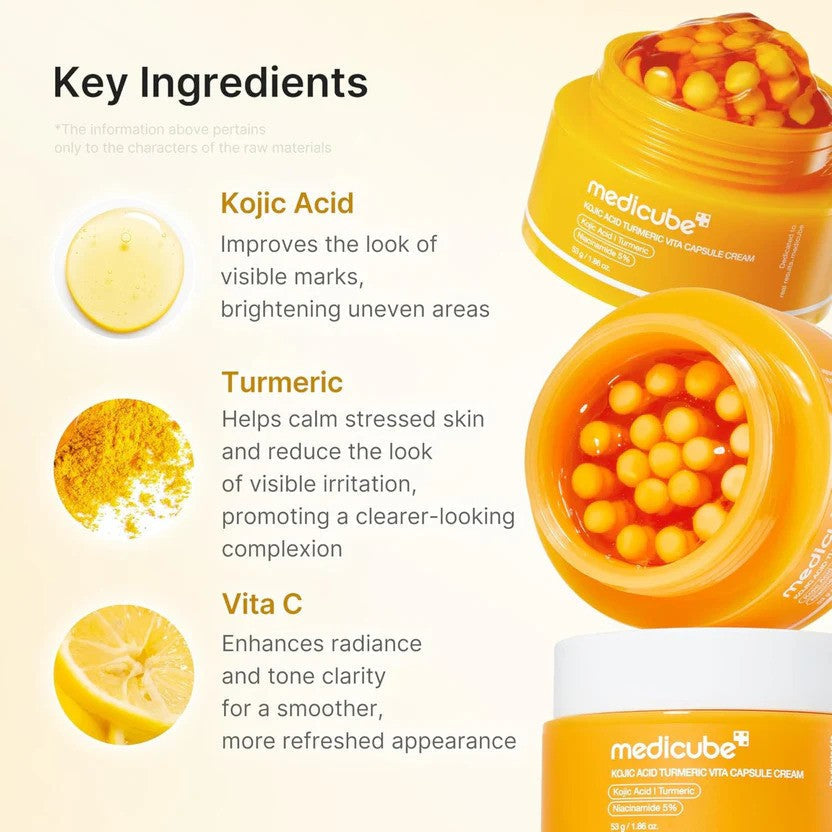 Medicube Kojic Acid Turmeric Vita Capsule Cream