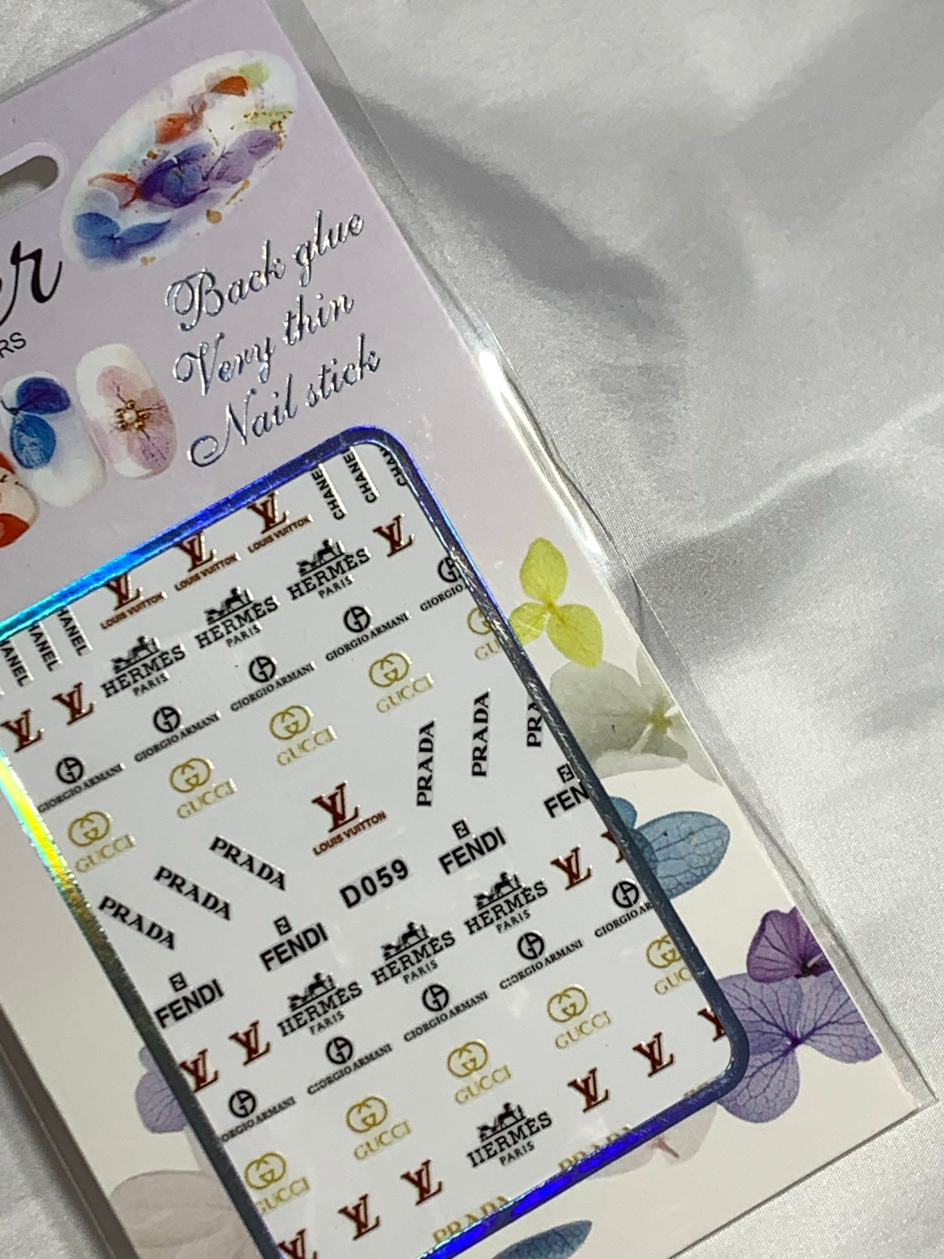 Louis Vuitton nail stickers