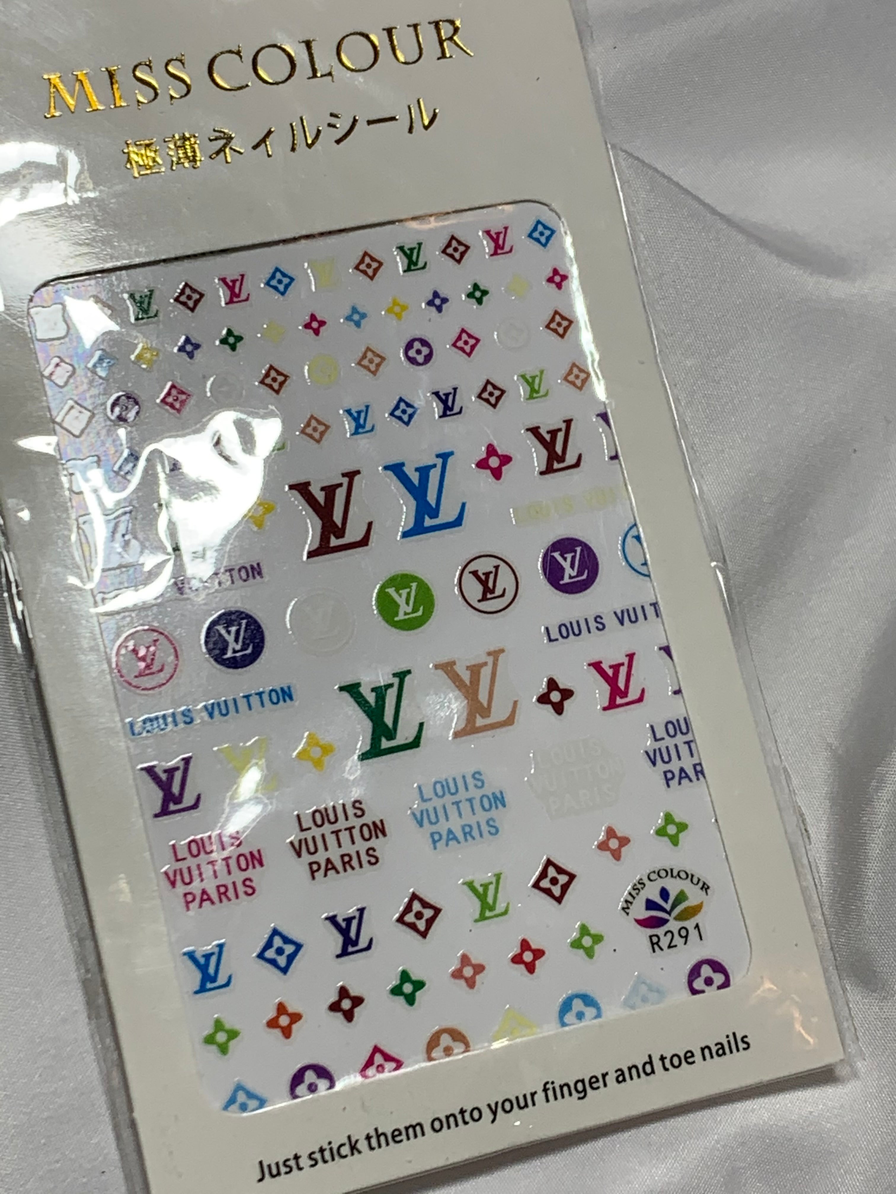 Louis Vuitton nail stickers