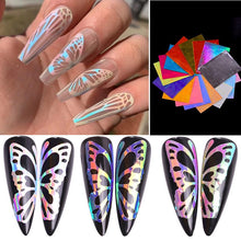 Load image into Gallery viewer, Aurora Butterfly Nail art Sticker
