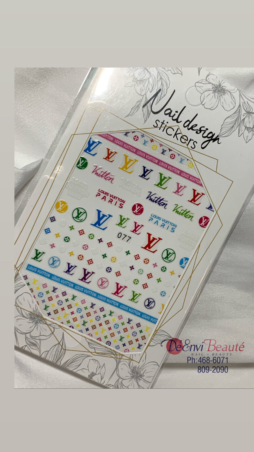Louis Vuitton nail stickers